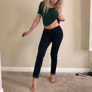 NWOT Hollister 7R skinny dark wash jeans